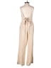 Japna Solid Tan Jumpsuit Size XS - photo 2