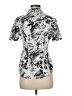 Lole Silver Short Sleeve Blouse Size M - photo 2