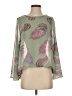 Cleo 100% Polyester Green Long Sleeve Blouse Size S - photo 1