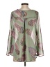 Cleo 100% Polyester Green Long Sleeve Blouse Size S - photo 2