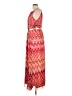 Studio One 100% Polyester Print Orange Casual Dress Size 12 - photo 5