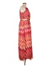 Studio One 100% Polyester Print Orange Casual Dress Size 12 - photo 4