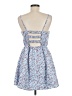 Francesca's 100% Polyester Floral Teal Blue Cocktail Dress Size M - photo 2