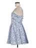 Francesca's 100% Polyester Floral Teal Blue Cocktail Dress Size M - photo 5