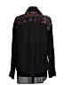 Johnny Was 100% Silk Black Long Sleeve Silk Top Size M - photo 2