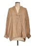 Vince. Tan Long Sleeve Blouse Size L - photo 1