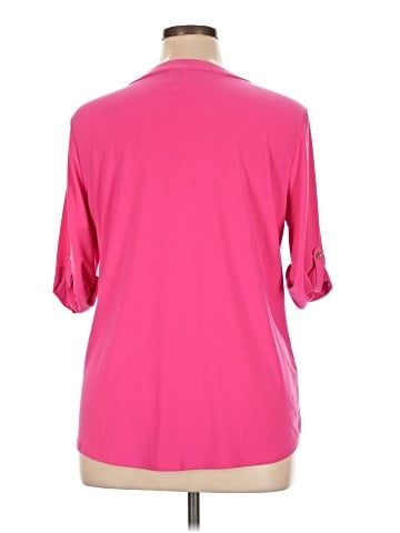 Anne Klein Short Sleeve Henley (view 2)