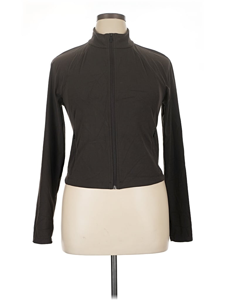 Pre-owned Athleta Track Jacket In Black
