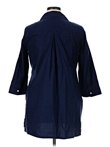 Foxcroft 3/4 Sleeve Button-Down Shirt (view 2)