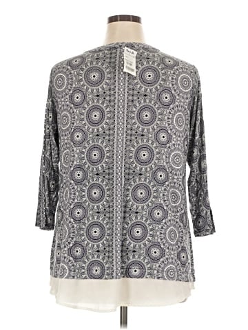 Rose + Olive 3/4 Sleeve Top (view 2)