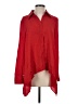 Milly Red Long Sleeve Silk Top Size 2 - photo 1