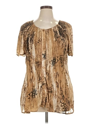Maggie Barnes for Catherines Short Sleeve Blouse (view 1)