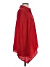 Milly Red Long Sleeve Silk Top Size 2 - photo 4