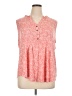 Kim Rogers Pink Sleeveless Henley Size XL - photo 1