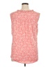Kim Rogers Pink Sleeveless Henley Size XL - photo 2