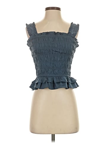 Aqua Sleeveless Blouse (view 1)