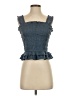 Aqua 100% Polyester Blue Sleeveless Blouse Size S - photo 1