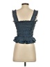 Aqua 100% Polyester Blue Sleeveless Blouse Size S - photo 2