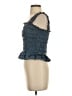 Aqua 100% Polyester Blue Sleeveless Blouse Size S - photo 5