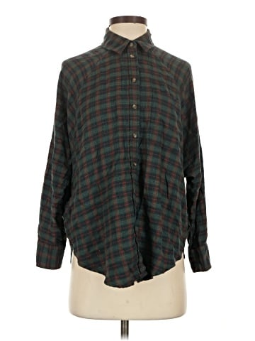 American Eagle Outfitters Long Sleeve Button-Down Shirt (view 1)