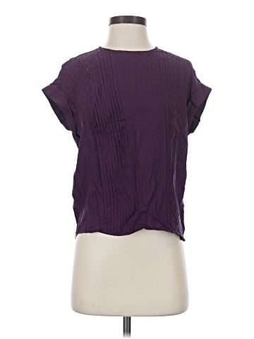 Theory Short Sleeve Silk Top (view 1)