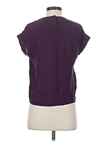 Theory Short Sleeve Silk Top (view 2)