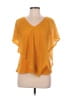 NY Collection Orange Short Sleeve Blouse Size M - photo 1