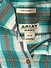 Ariat Plaid Teal Long Sleeve Button-Down Shirt Size M - photo 7
