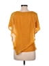 NY Collection Orange Short Sleeve Blouse Size M - photo 2