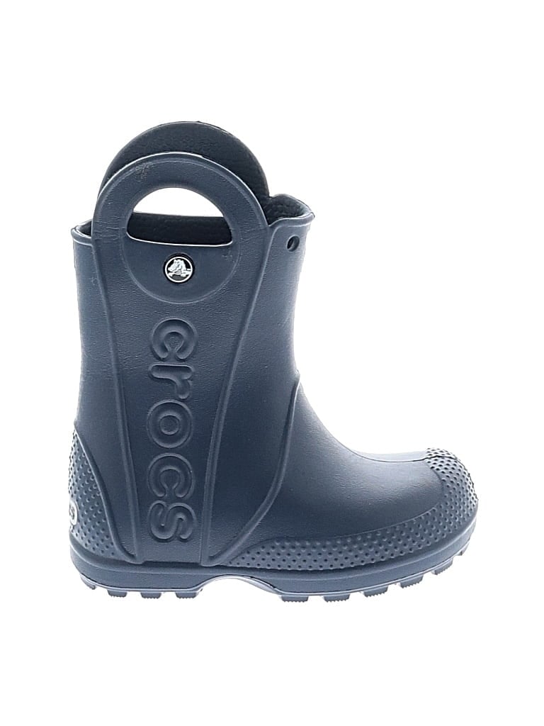 Pre-owned Crocs Kids' Rain Boots In Blue
