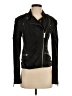 Reiss 100% Leather Black Leather Jacket Size 4 - photo 1