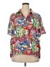 Chico's 100% Lyocell Tropical Red Short Sleeve Blouse Size XXL (4) - photo 1