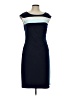 Connected Apparel Color Block Blue Cocktail Dress Size 10 - photo 1