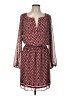 Max Studio Print Burgundy Casual Dress Size L - photo 1