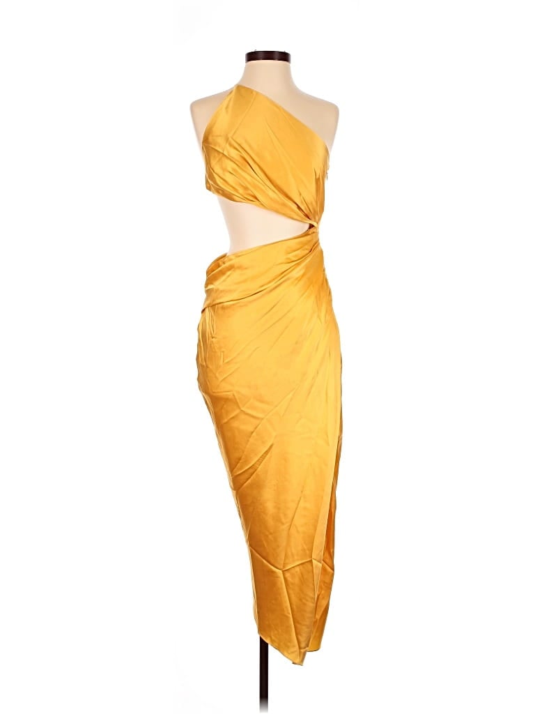 Pre-owned The Sei Cocktail Dress In Gold
