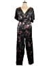 Leota Floral Black Jumpsuit Size 2X - photo 1