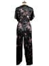 Leota Floral Black Jumpsuit Size 2X - photo 2