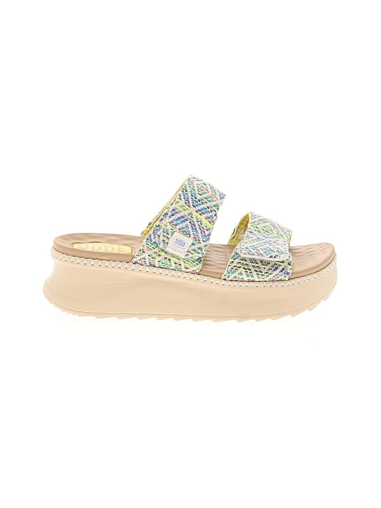 Pre-owned Hey Dude Sandals In Green