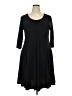 Creation Solid Black Casual Dress Size XXL - photo 1