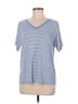 Unbranded Stripes Blue Short Sleeve T-Shirt Size M - photo 1