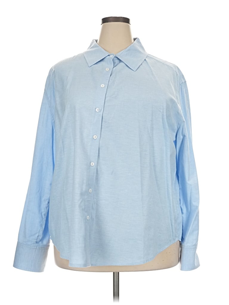 Pre-owned Tuckernuck Long Sleeve Button Down Shirt In Blue
