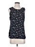 Ann Taylor LOFT Outlet 100% Polyester Black Sleeveless Top Size S - photo 1