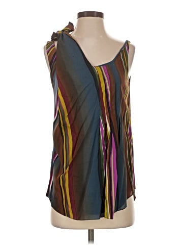 Nicole Miller Sleeveless Silk Top (view 1)