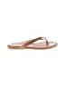Stuart Weitzman 100% Leather Brown Flip Flops Size 7 - photo 1