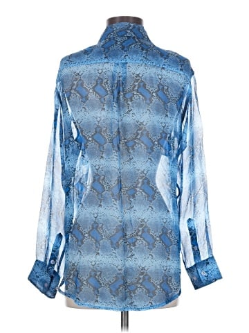 Equipment Long Sleeve Silk Top (view 2)