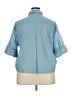J.Crew 100% Cotton Blue 3/4 Sleeve Button-Down Shirt Size 22 - photo 2