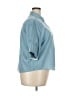 J.Crew 100% Cotton Blue 3/4 Sleeve Button-Down Shirt Size 22 - photo 4