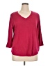 Chico's Burgundy Pullover Sweater Size XL (3) - photo 1