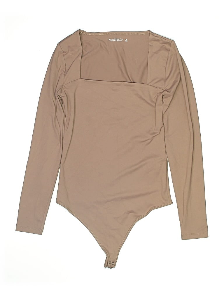 Pre-owned Abercrombie & Fitch Bodysuit In Tan