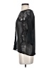 Kohl's 100% Polyester Black 3/4 Sleeve Blouse Size S - photo 5
